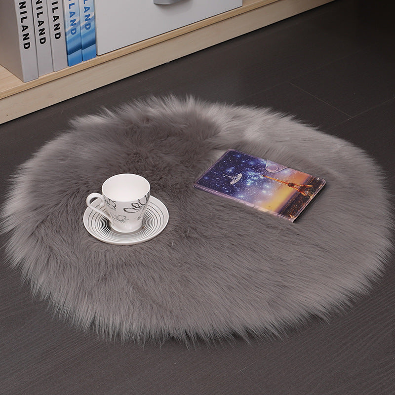 Wool Round Bedroom Mat