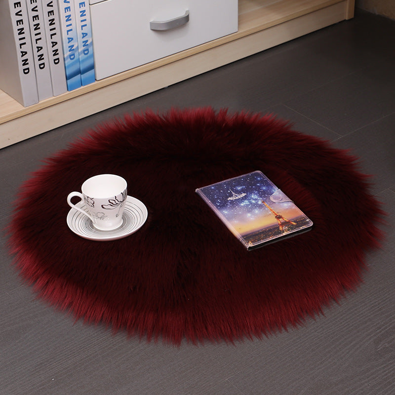 Wool Round Bedroom Mat