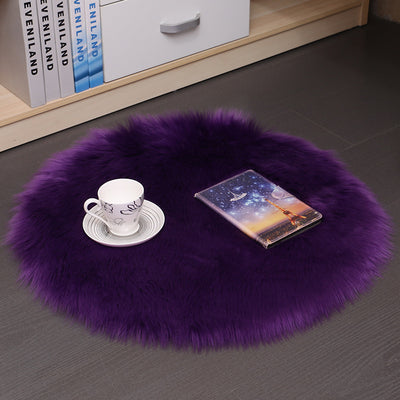 Wool Round Bedroom Mat