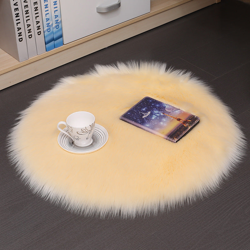 Wool Round Bedroom Mat