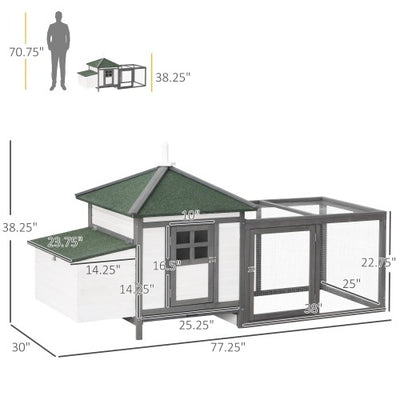 Wooden Chicken Coop With Nesting Boxes